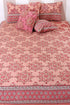 40s Cotton Pillow Cover in Block Print